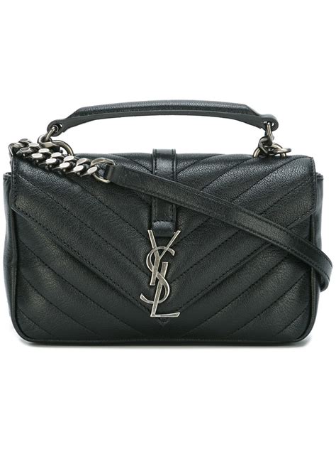 yves saint laurent mini college|Saint Laurent College Mini YSL Quilted Crossbody Bag.